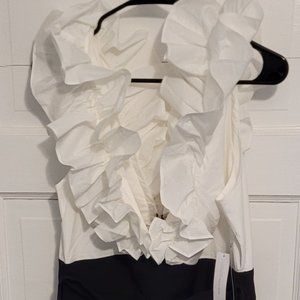 New York and Company Black and White Jumpsuit NWT Women's Large